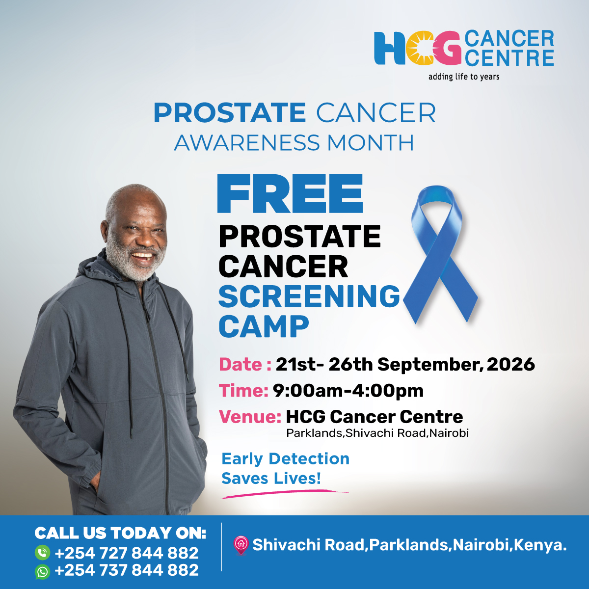 About Us HCG CCK Cancer Centre Prostate Cancer Screening Camp